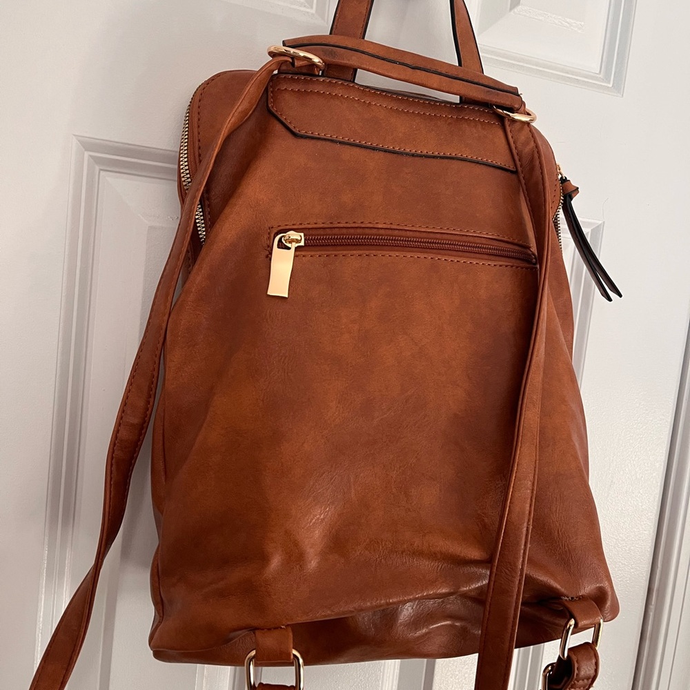 Faux leather backpack - Picture 2 of 4